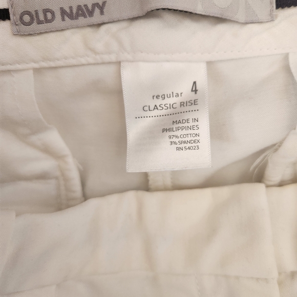Old Navy White Sunmer Pants Size 4 - Picture 5 of 8